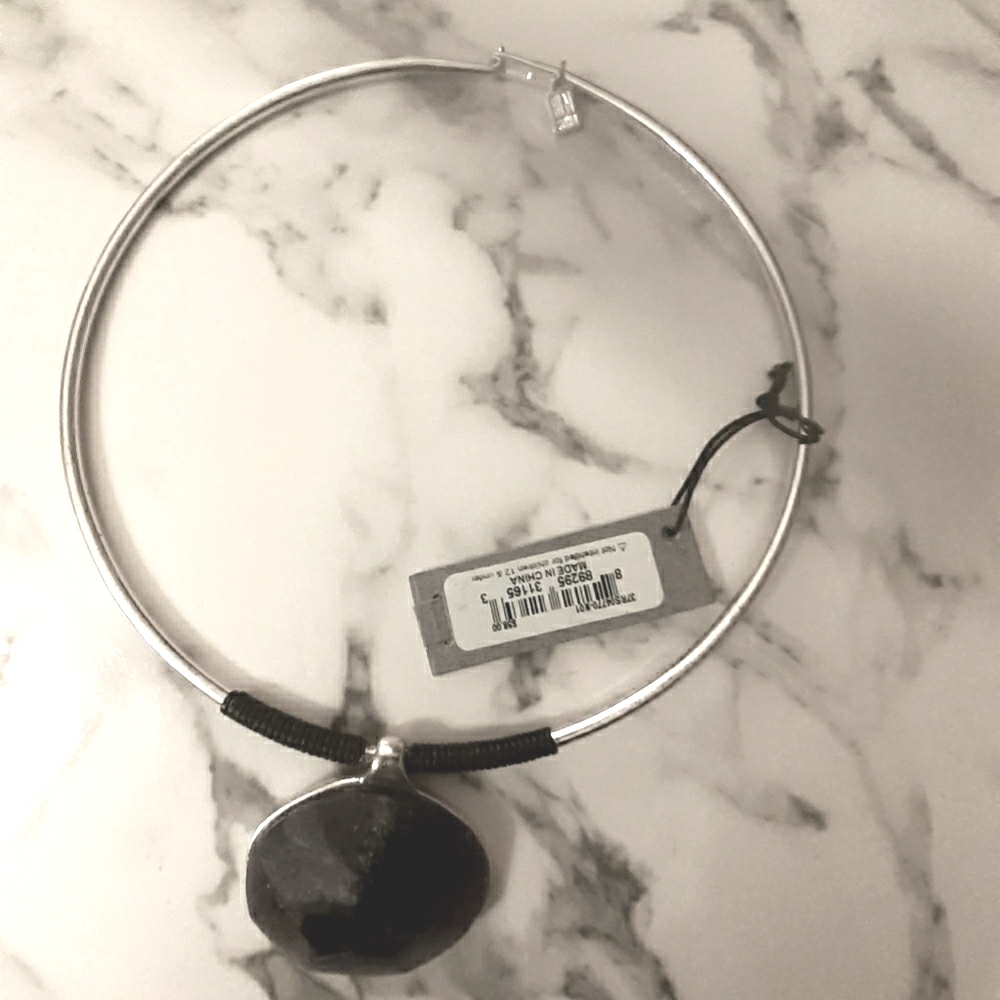 Robert Lee Morris nwt choker necklace Silvertone